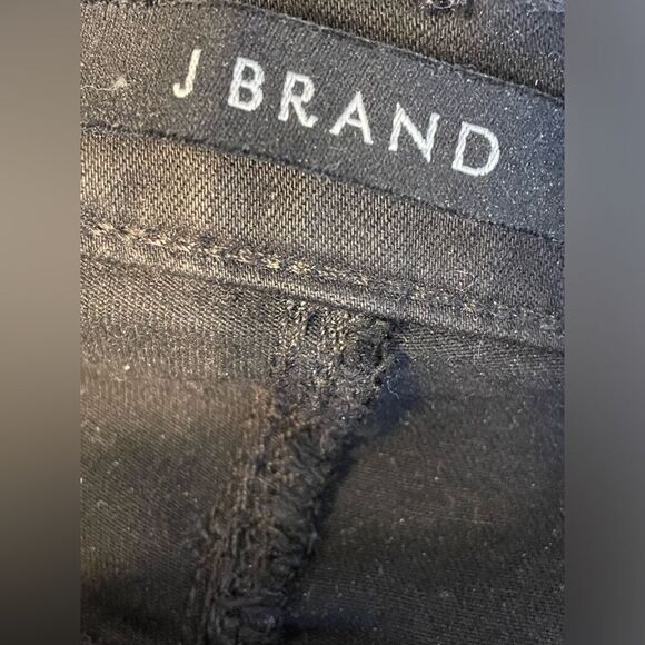 J Brand Ruby Fateful High Rise Cropped Frayed Hem Jeans Black Size 28 - Picture 7 of 10